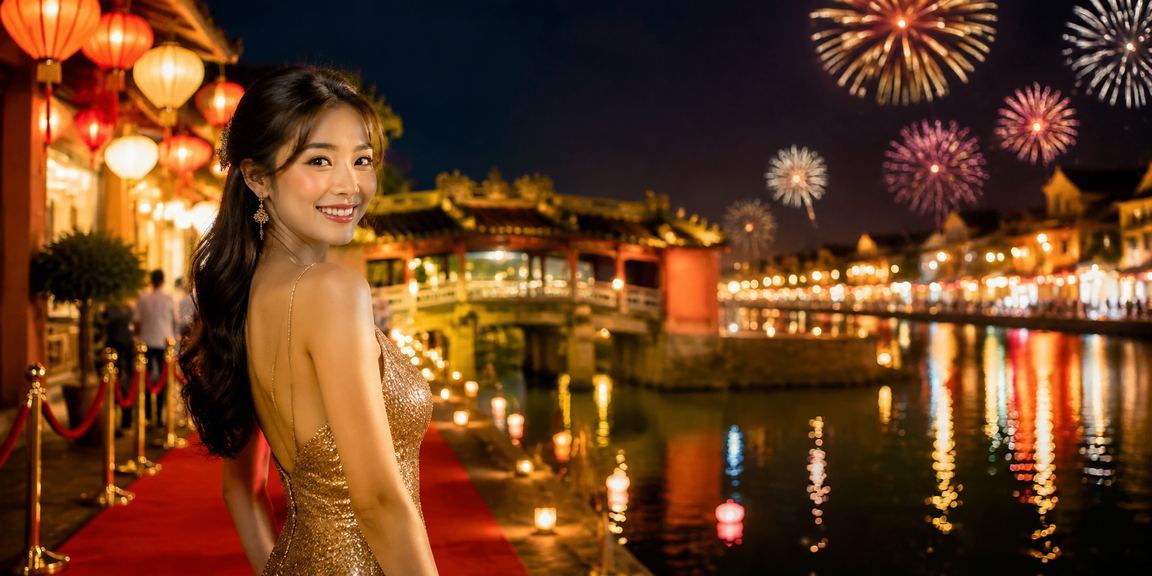 Quang cảnh chợ đêm Hội An về đêm với không khí giải trí và cá cược trực tuyến sôi động